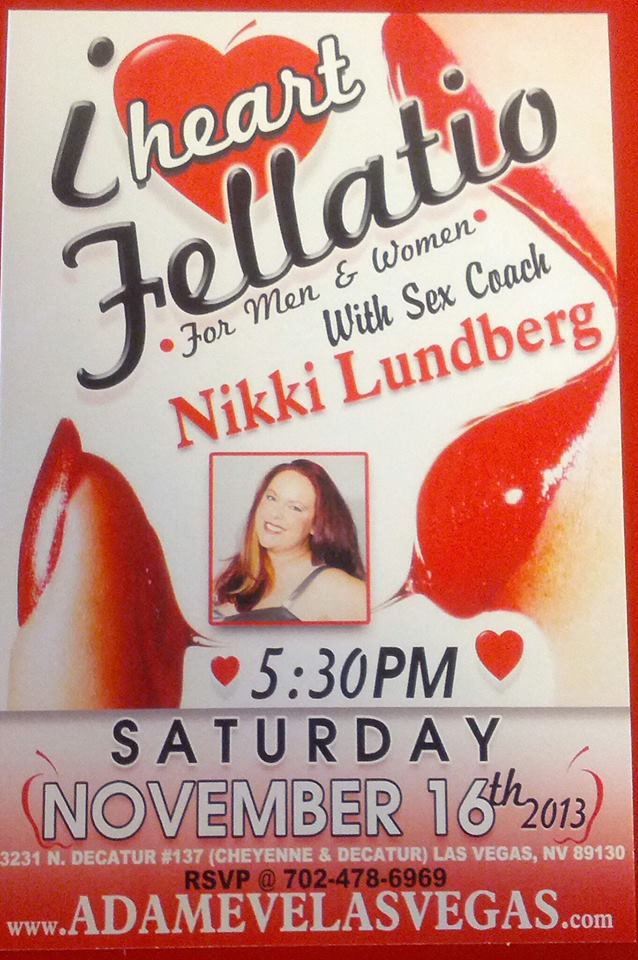 Sex Coach Nikki Lundberg teaches I Heart fellatio class